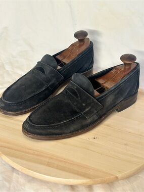 Cesare Paciotti Men’s Soft Black Suede Dress Loafer US 8